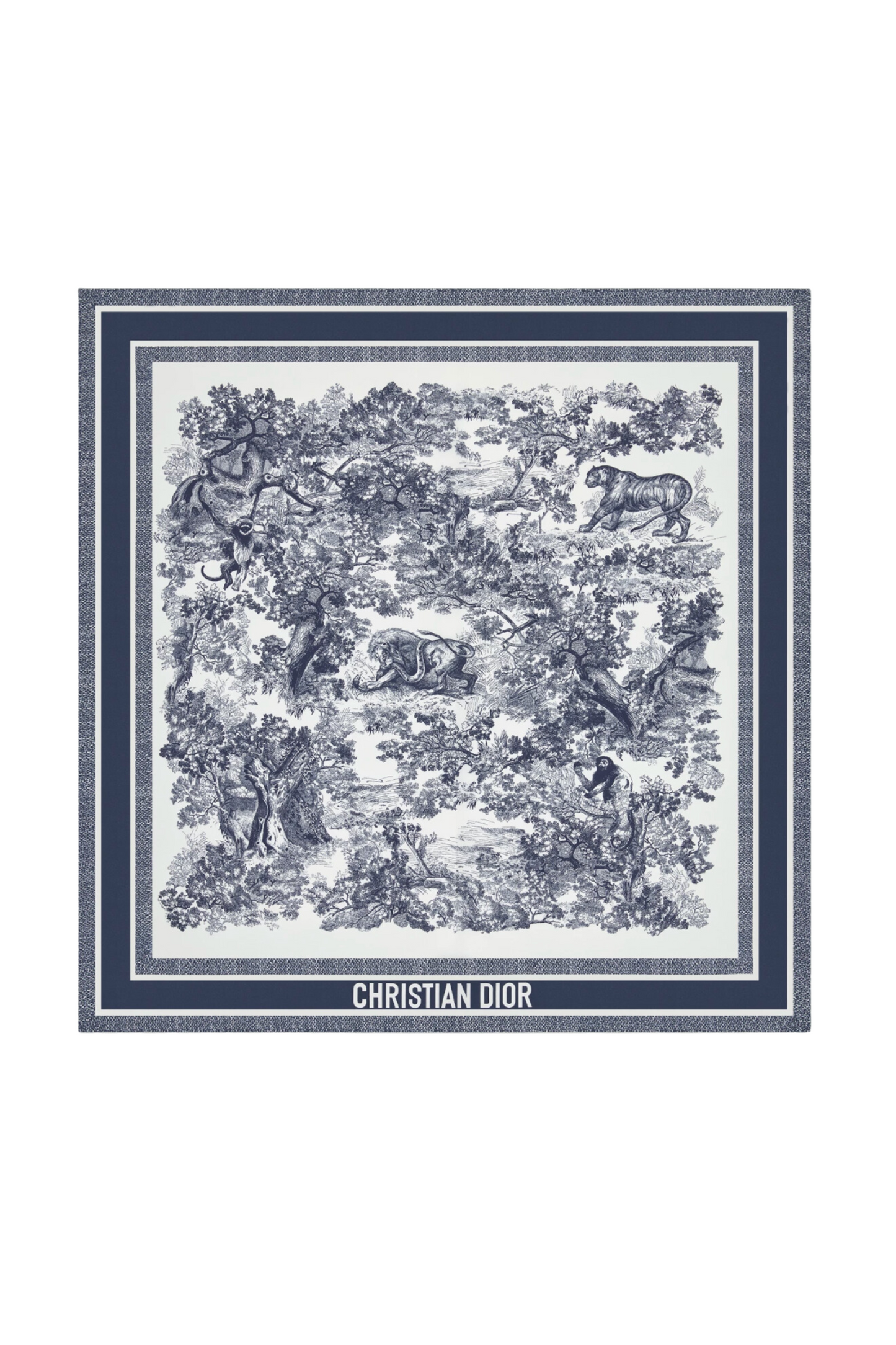 Toile de Jouy Sauvage 90 Square Scarf