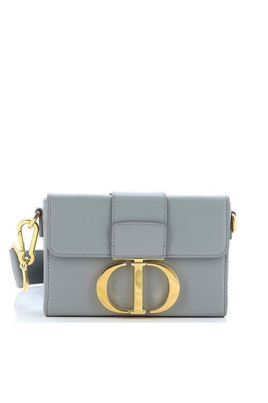 Grey Calfskin 30 Montaigne Bag Gold Hardwarre